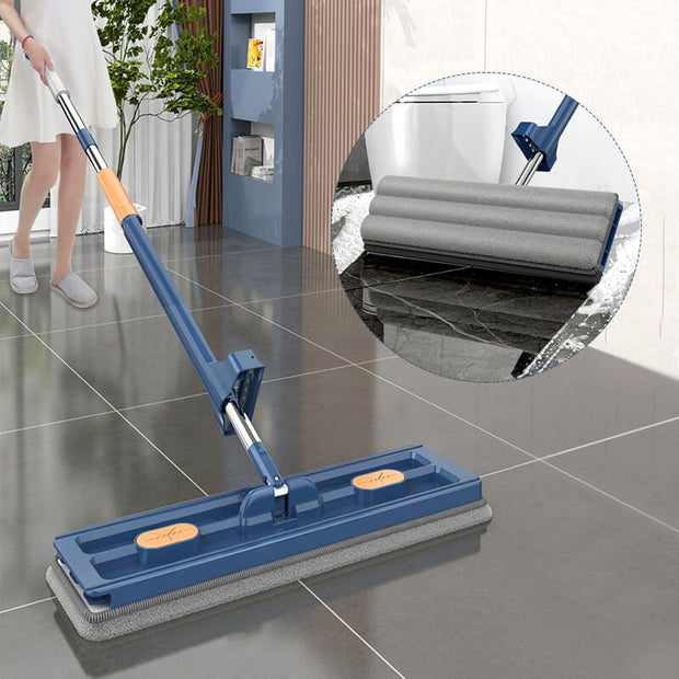 360° Rotating Self-contained Flat Mop for Deep Home Floor Cleaning