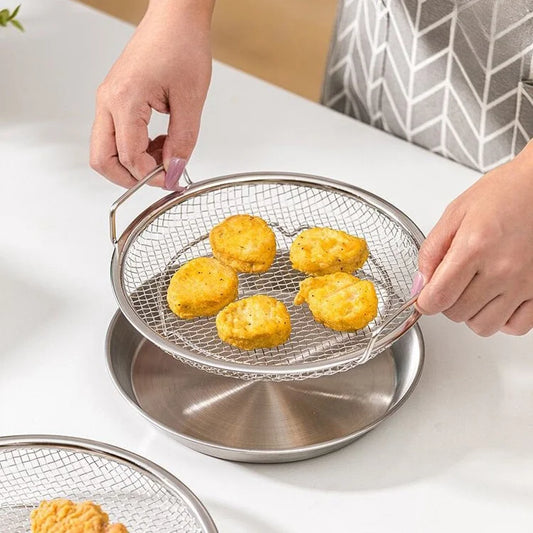 Ölfilterkorb aus Edelstahl mit Griff