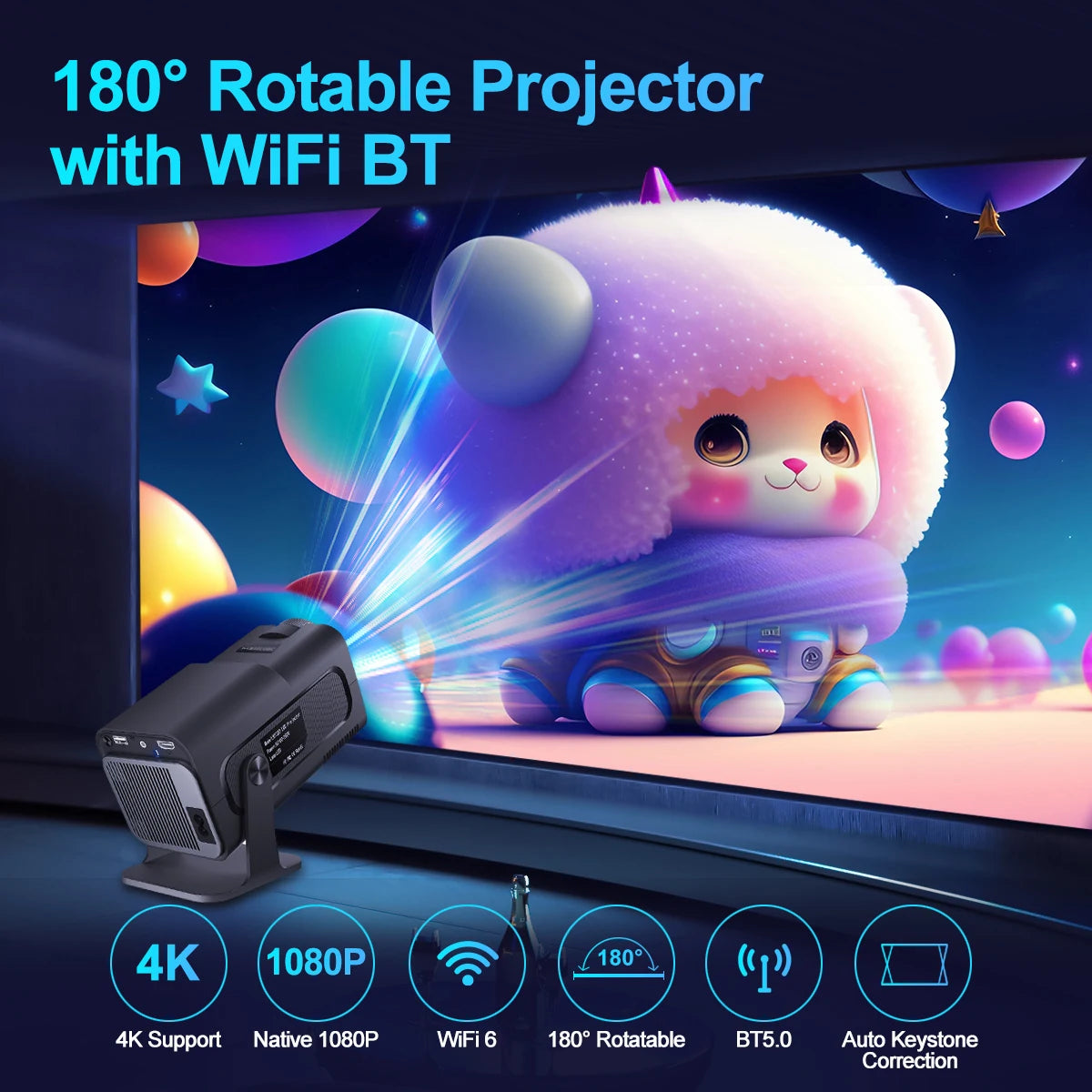 4K Android 11 Projector HY320