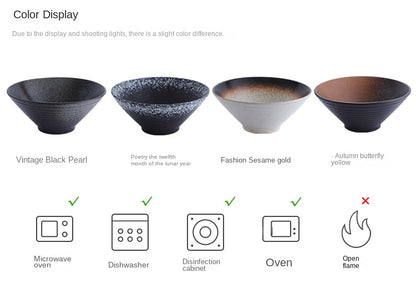 Large Japanese Ramen Bowls for Noodle Soup