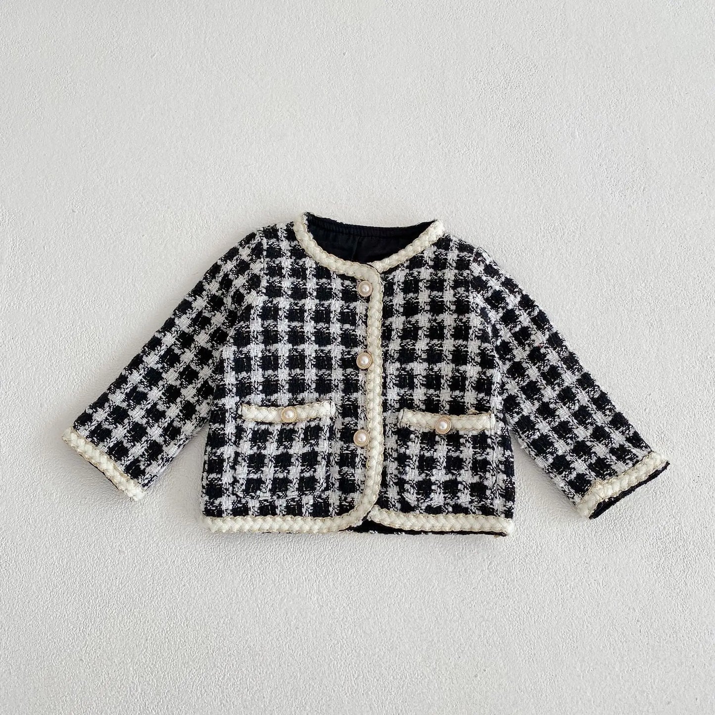 Baby Girl's Clothes Spring Plaid Long Sleeve