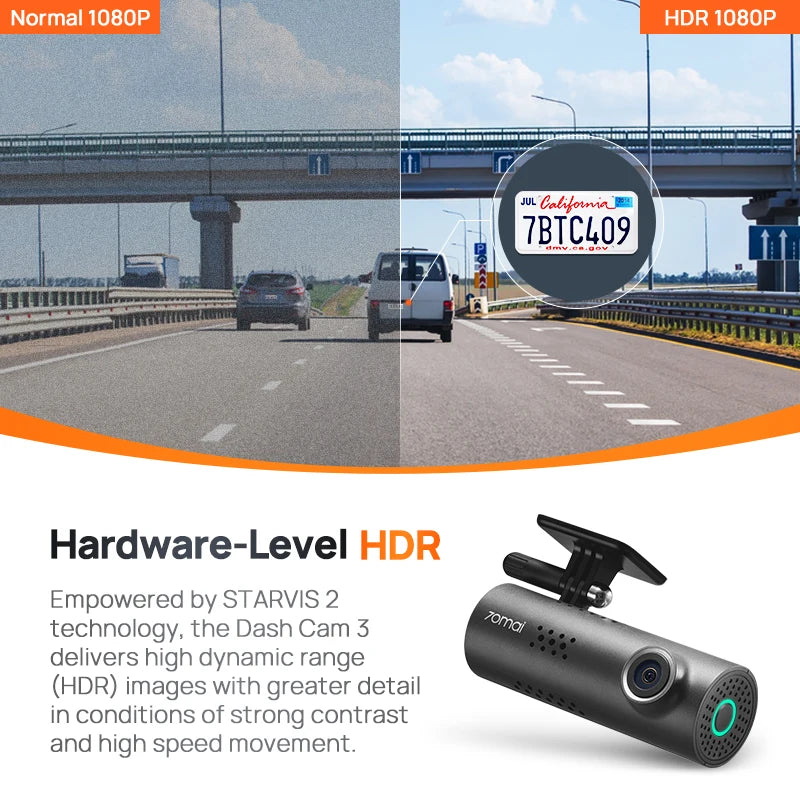 1080P Dash Cam with WiFi - Night Vision & 24h Parking