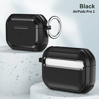 Étui pour AirPods avec verrouillage sécurisé et camouflage gris