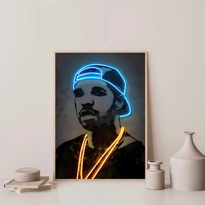 Hip Hop Singers Abstract Wall Art Paintings