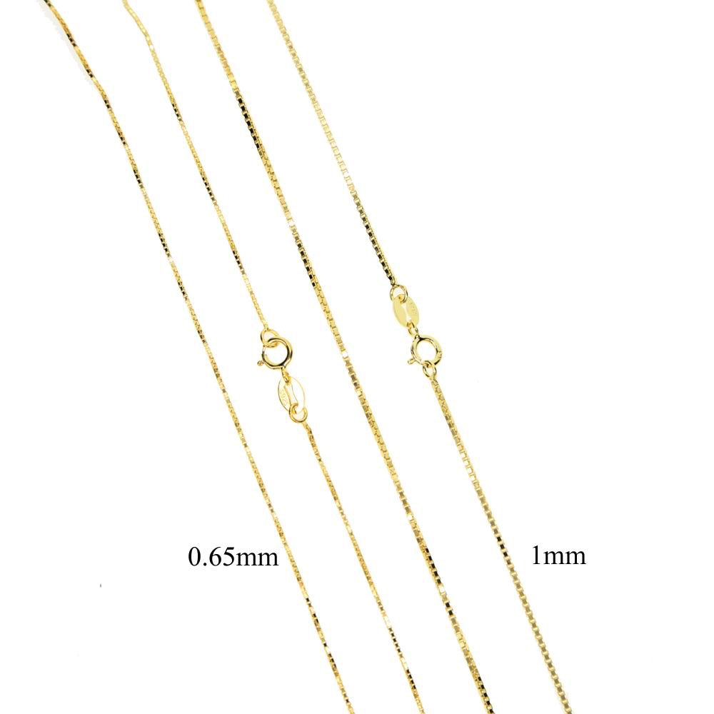 Gold Plated Delicate Box Chain