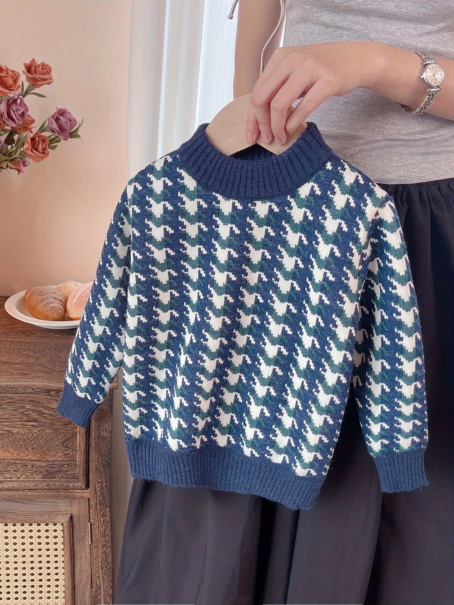 Unisex-Winterstrick-Rollkragenpullover