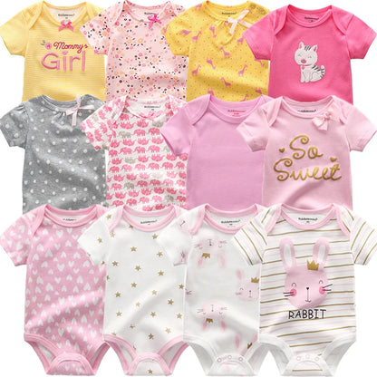 Frühlings-Herbst-Baby-Bodys aus 100 % Baumwolle, langärmlig