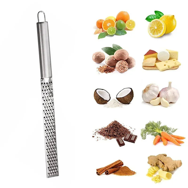 Stainless Steel Garlic Grater Vegetable Fruit Grinder Lemon Zester
