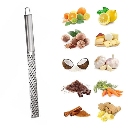 Stainless Steel Garlic Grater Vegetable Fruit Grinder Lemon Zester
