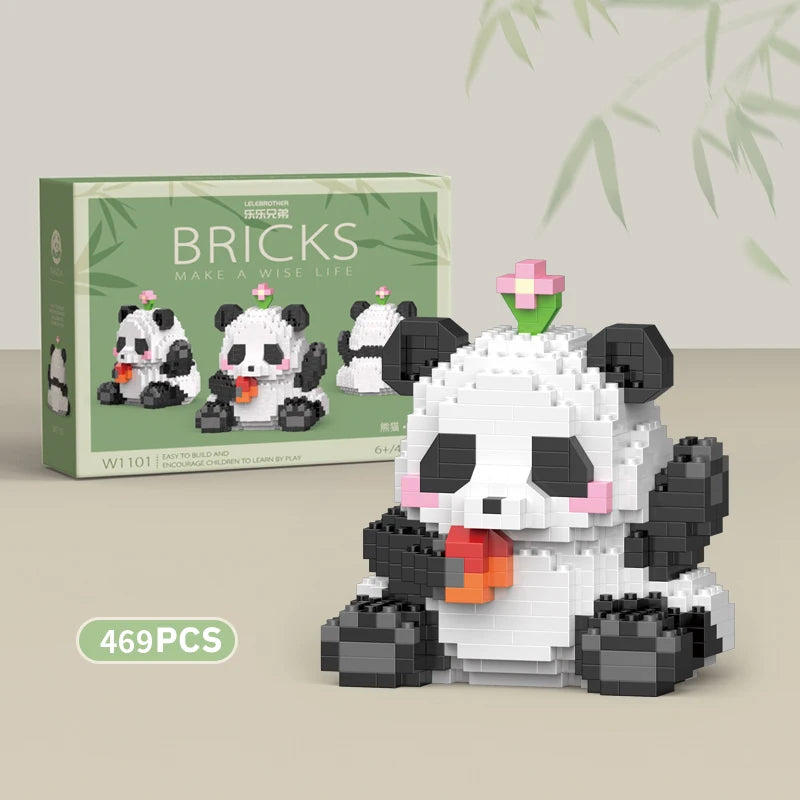 DIY Mini Panda Building Blocks