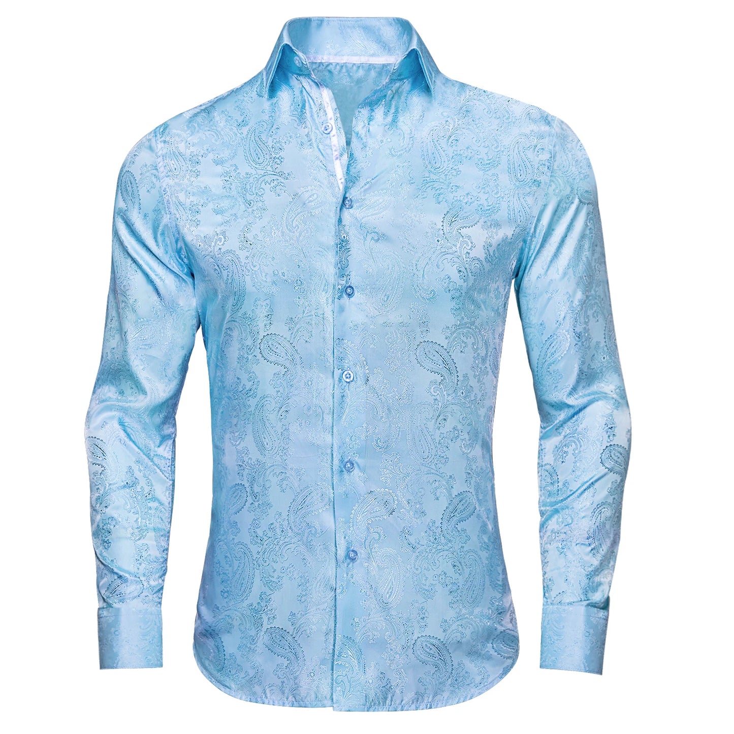 Chemise habillée florale à manches longues de style Steampunk pour hommes