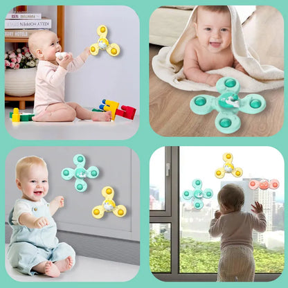 Cartoon Suction Cup Rattles Baby Bath Toys