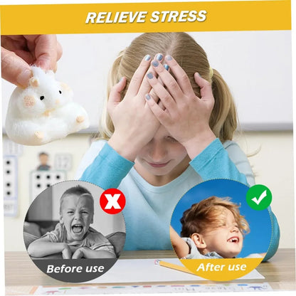 Jouet anti-stress en forme de hamster squishy avec du fromage