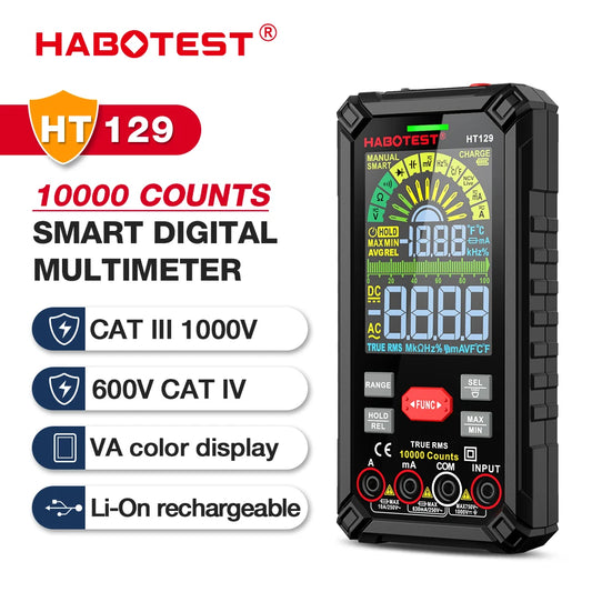 10000 Counts Digital Multimeter with True RMS - HT129