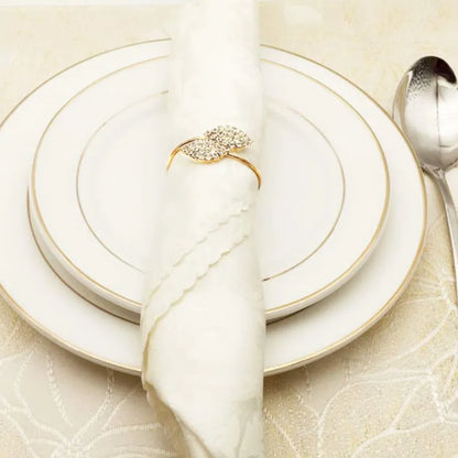 12 Stück Serviettenringhalter aus Metall für Hochzeitsfeiern
