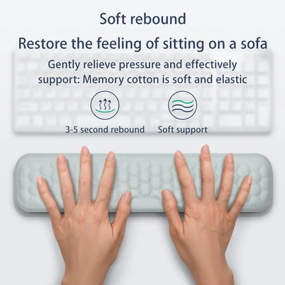 Tapis de souris ergonomique avec repose-poignet en mousse à mémoire de forme - Tapis de bureau pour support de saisie
