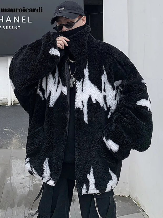 Luxury Men's Winter Faux Fur Jacket