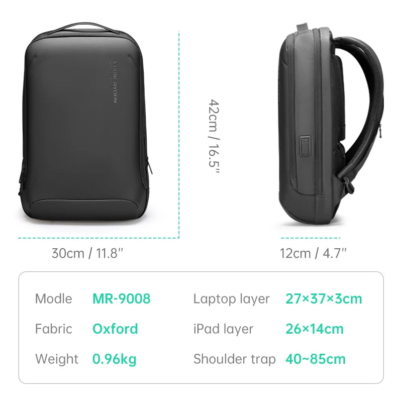 Minimalistischer Hartschalen-Laptop-Rucksack für Herren