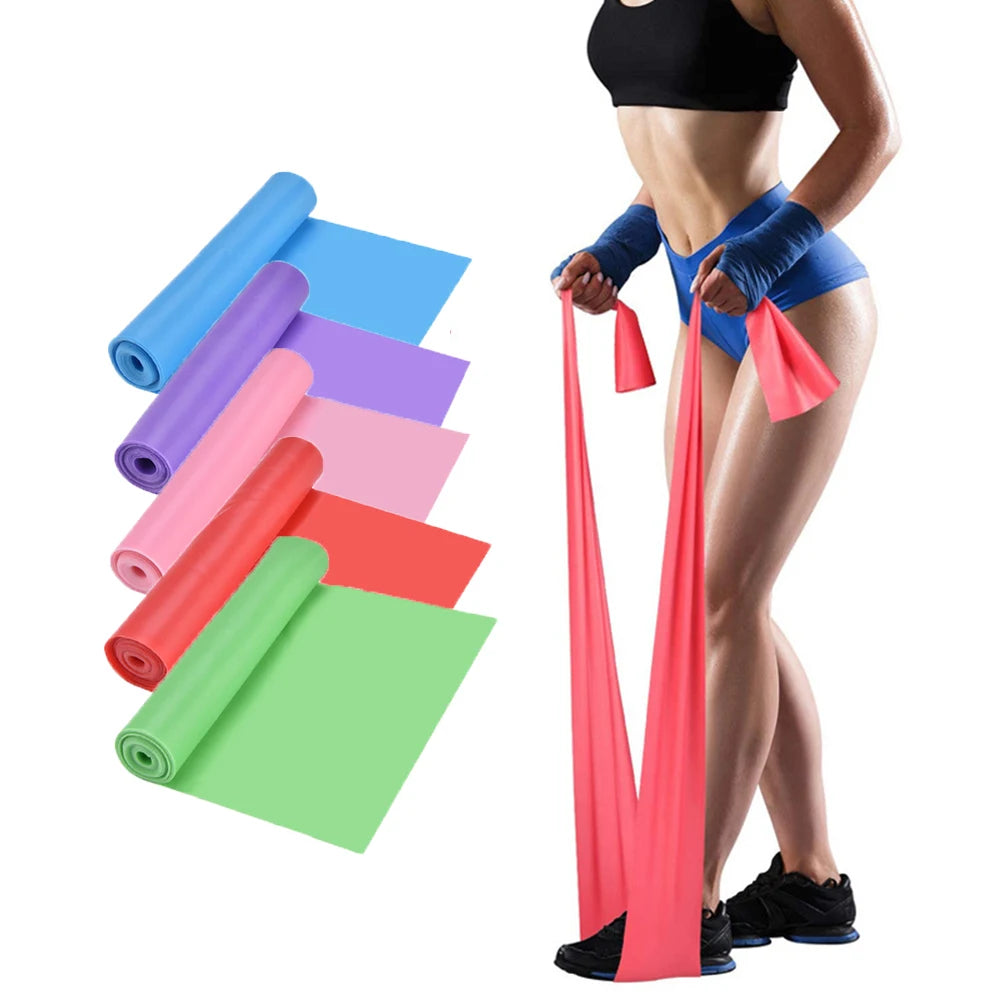 Natural Latex Resistance Bands - Elastic Yoga & Pilates Training Accessories