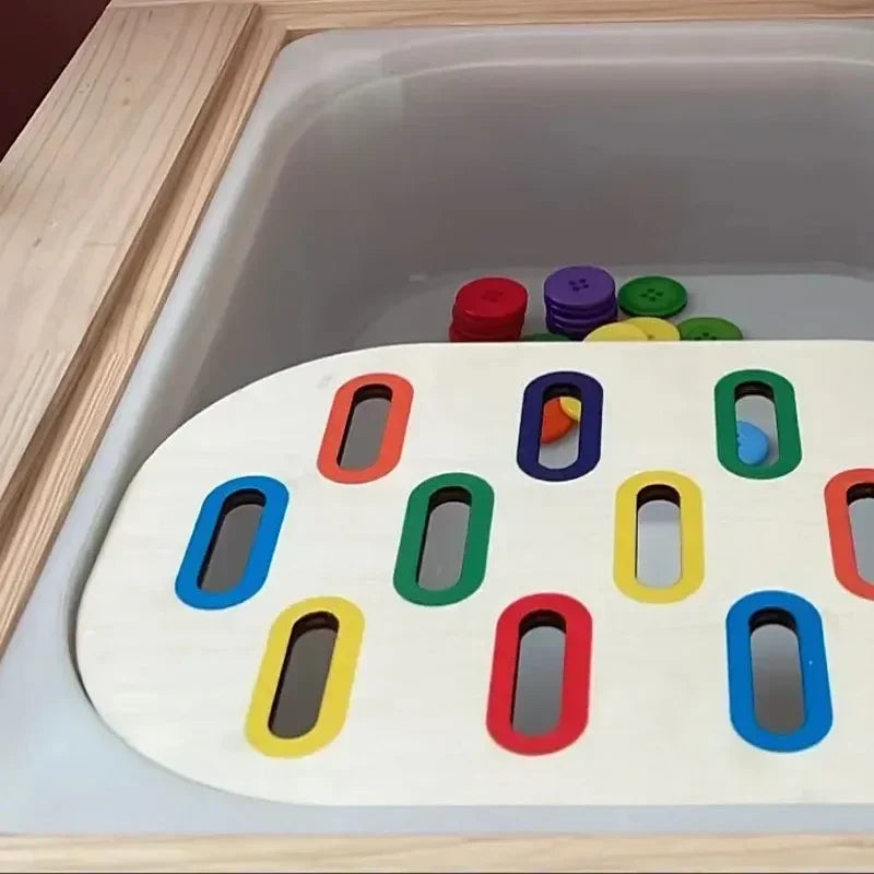 Rainbow Counting Pompoms Set  Kids Games