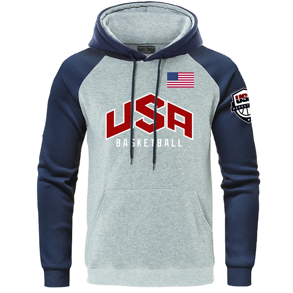 USA Basketball Street Print Men's Sweatshirts