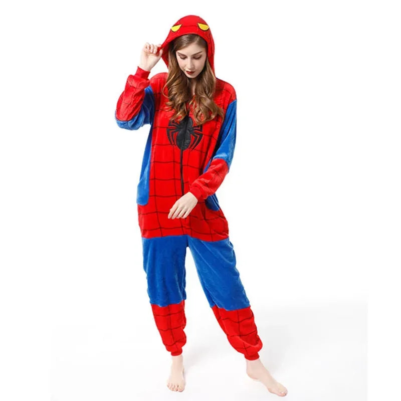 Kids Spider Red Pajamas - Flannel Cosplay