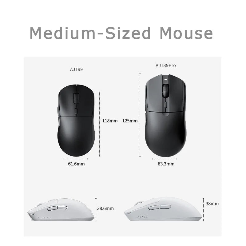 Kabellose Maus mit PMW3395 Gaming-Chipsatz
