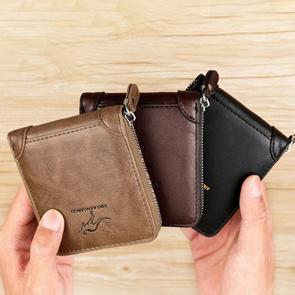 Luxury Leather Wallet with Zipper