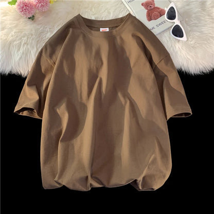 Men's Oversized Short Seleve Y2K Casual Cotton Tees