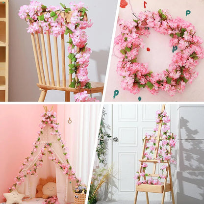 Silk Cherry Blossom Sakura Garland Home & Party Decoration