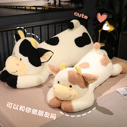 Cute 90cm/110cm Milk Cow Plush Toy