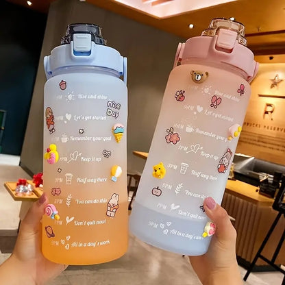 Kawaii Motivation Water Bottle