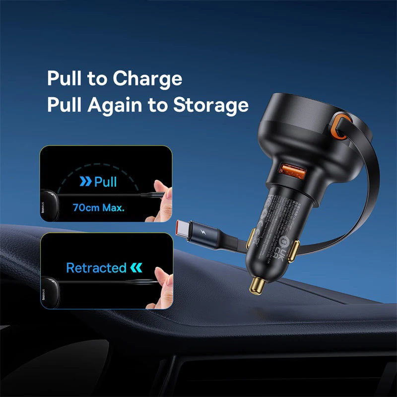 30W 2-in-1 Car Charger