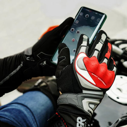 Breathable Full-Finger Motorcycle Touchscreen Gloves – Protective