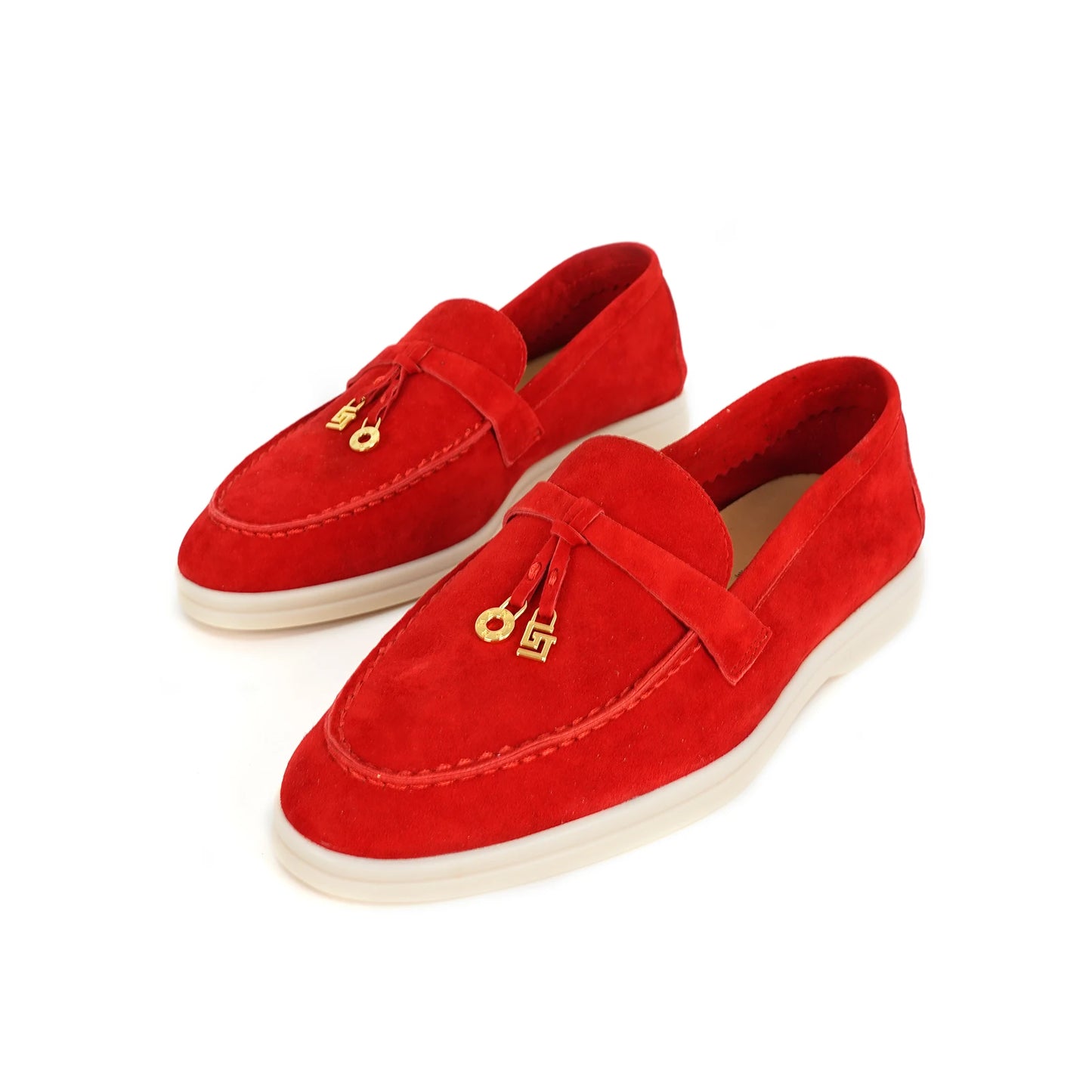 Women Loafers Sheepskin Suede Summer Walk Shoes Women Spring Autumn Fashion Casual Metal Decor Flat Shoes Slip On Cozy Flats