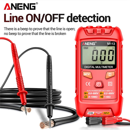 M113 Mini-Taschenmultimeter - Tragbarer Tester, 1999 Zähler