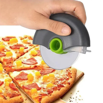 Stainless Steel Roller Cutter Multi-purpose Pizza Cake Dough Slicing Tool - Sharp Blade Wheel