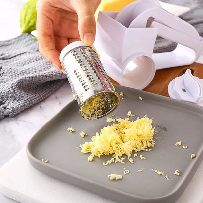 Hand-Cranked Rotating Cheese Grater