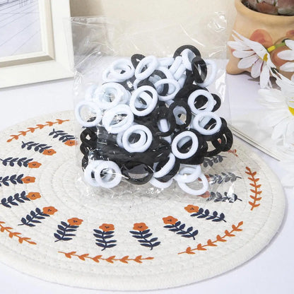 20/50 Stück elastische Haarbänder für Kinder – buntes Haargummi. 