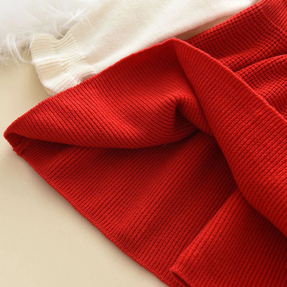 Winter Knitted Dress for Baby Girls