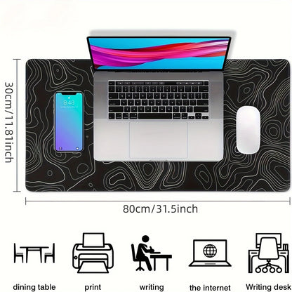 Large Non-Slip Rubber Gaming Mouse Pad - Desk & Keyboard Mat