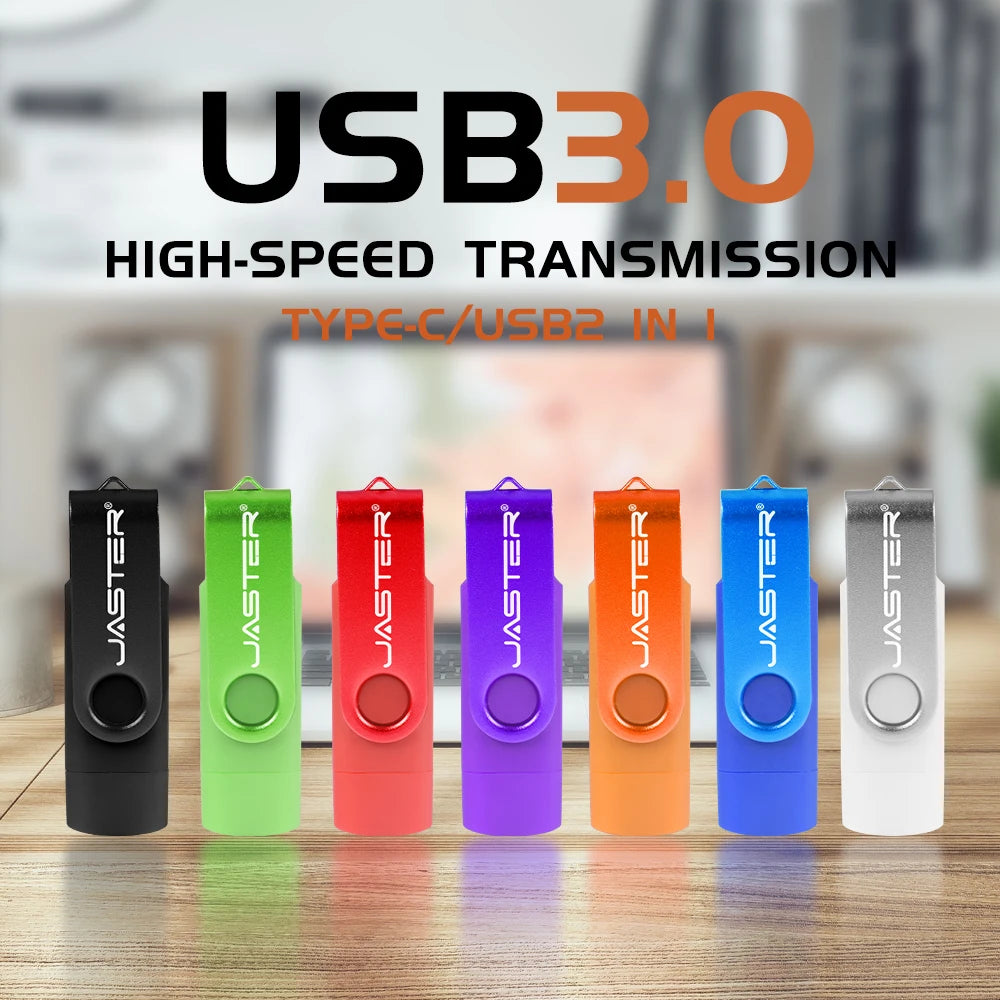 Multifunctional OTG Type-C USB Flash Drive - 32GB to 128GB