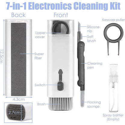 Versatile 7-in-1 Cleaning Kit for Keyboards and Headsets