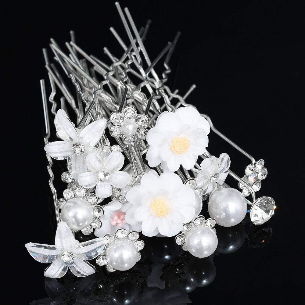 Pearl Bridal Hairpins