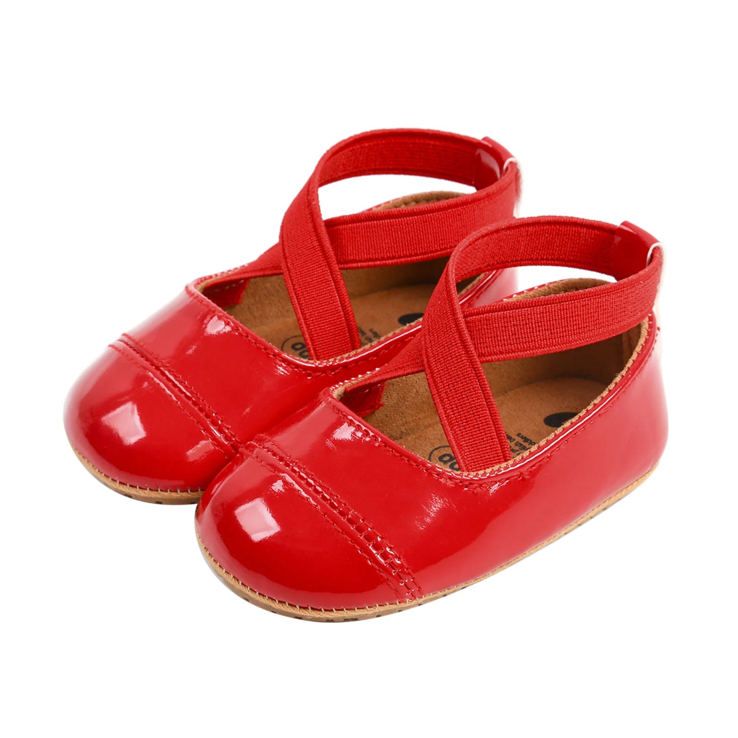 Flache Baby-Prinzessin-Schuhe mit Schleife