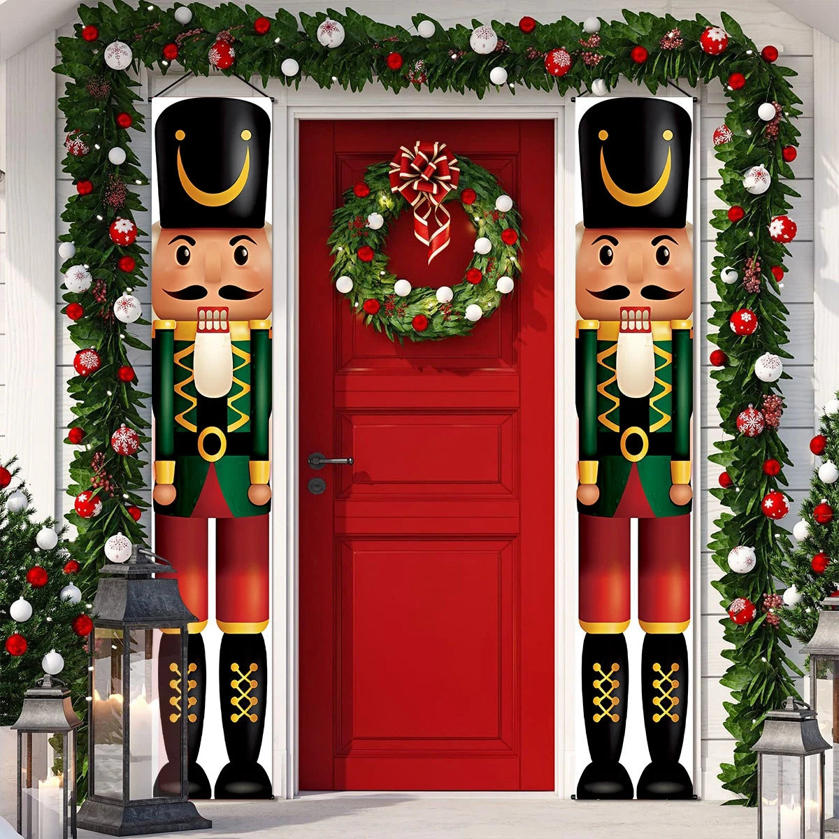 Merry Christmas Door Banner Hanging Decoration