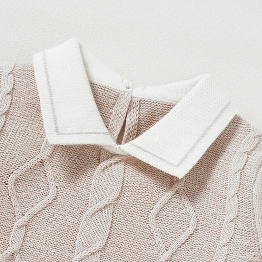 Bären-Strick-Baby-Strampler für 0–18 Monate