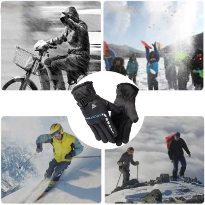 Winter Thermal Cycling Gloves - Anti-Slip for Skiing