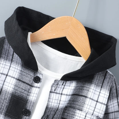 Boys' Long Sleeve Autumn Casual  Shirt Suit