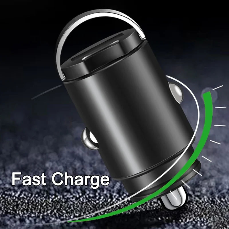 100W Car Charger Lighter - PD Fast Charging Mini USB Type C